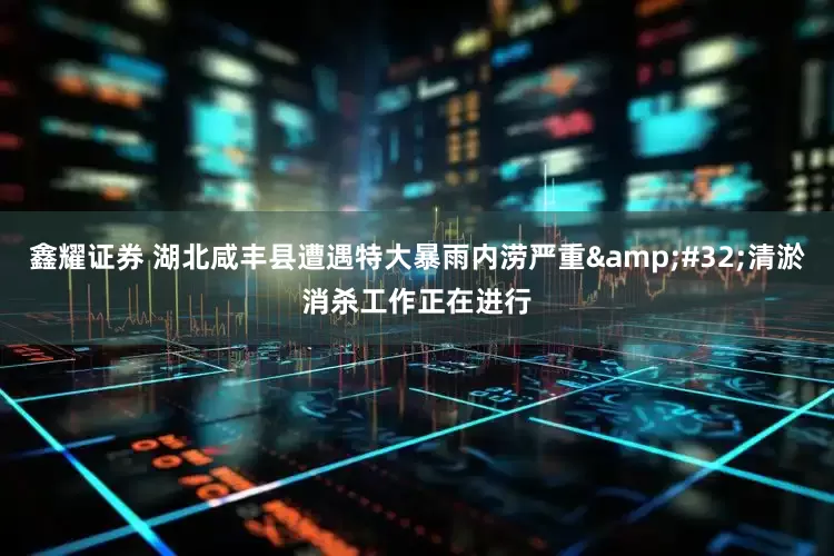 鑫耀证券 湖北咸丰县遭遇特大暴雨内涝严重&#32;清淤消杀工作正在进行
