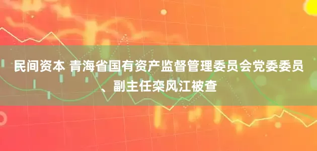 民间资本 青海省国有资产监督管理委员会党委委员、副主任栾风江被查